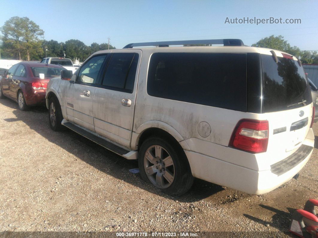 2007 Ford Expedition El Limited White vin: 1FMFK19557LA21231