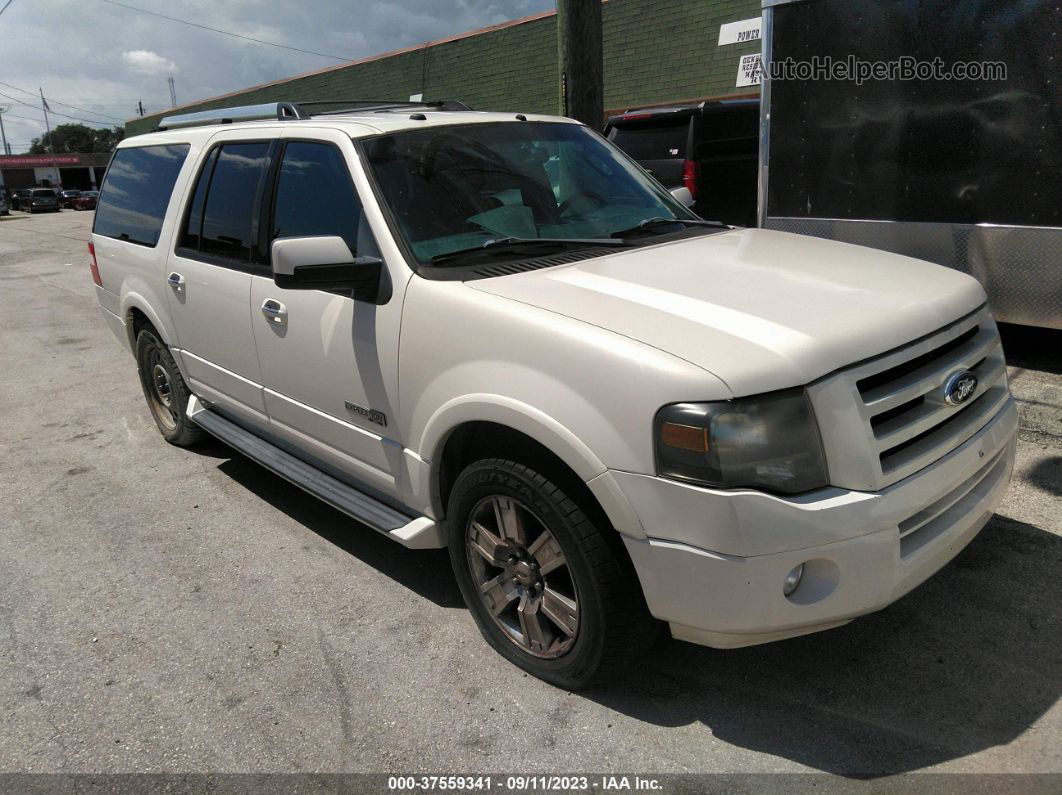 2007 Ford Expedition El Limited Beige vin: 1FMFK19557LA21231