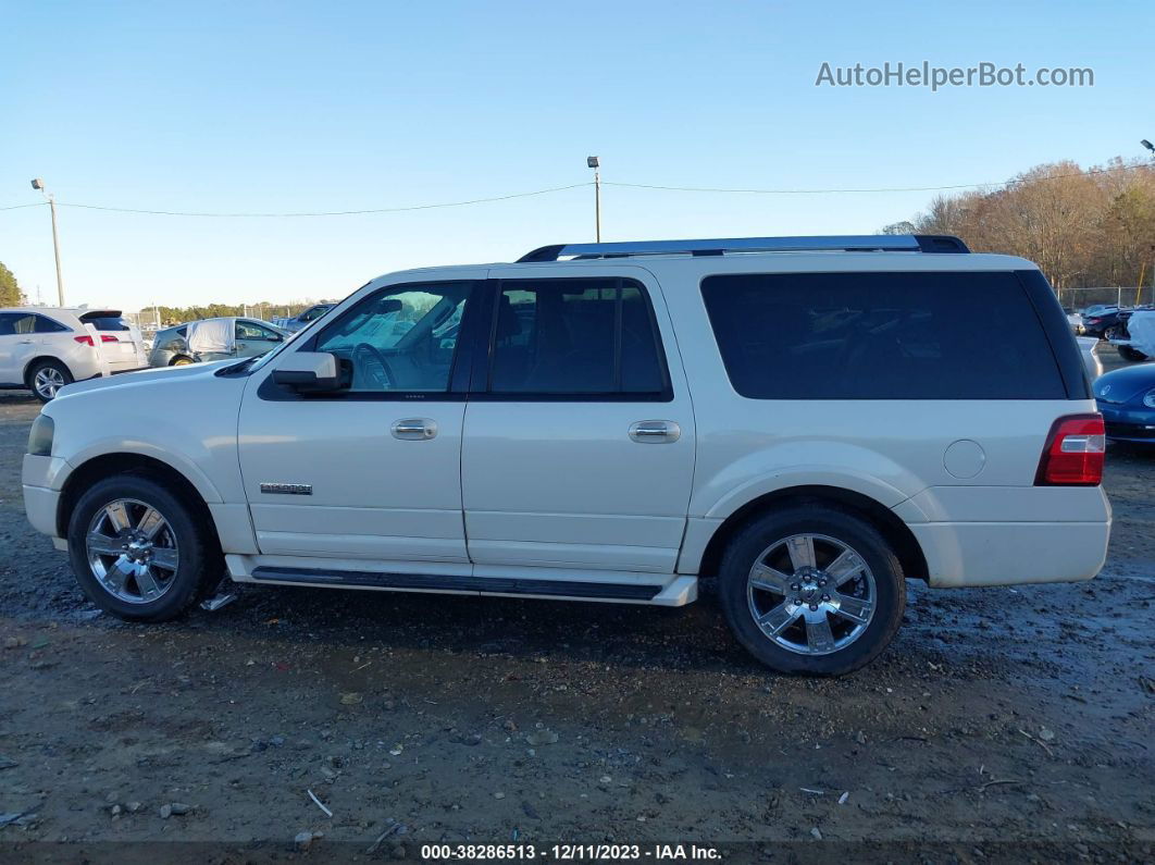 2007 Ford Expedition El Limited White vin: 1FMFK19557LA22380