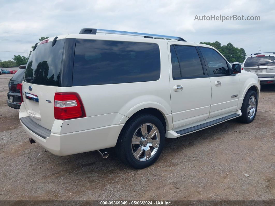 2007 Ford Expedition El Limited White vin: 1FMFK19557LA31693