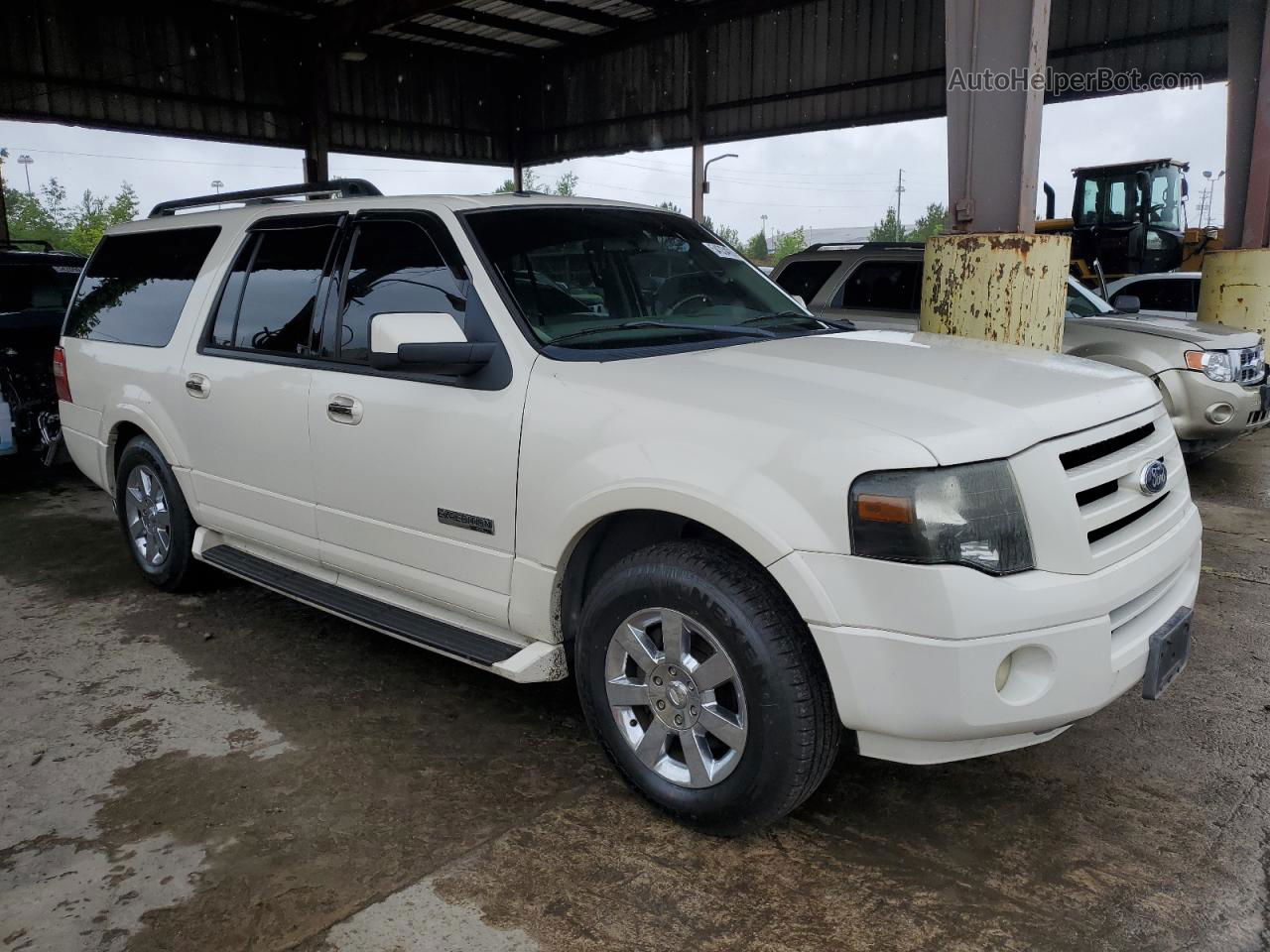 2008 Ford Expedition El Limited White vin: 1FMFK19558LA38600