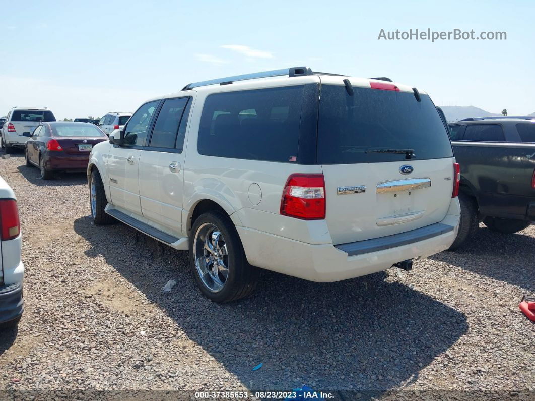 2007 Ford Expedition El Limited White vin: 1FMFK19567LA90350