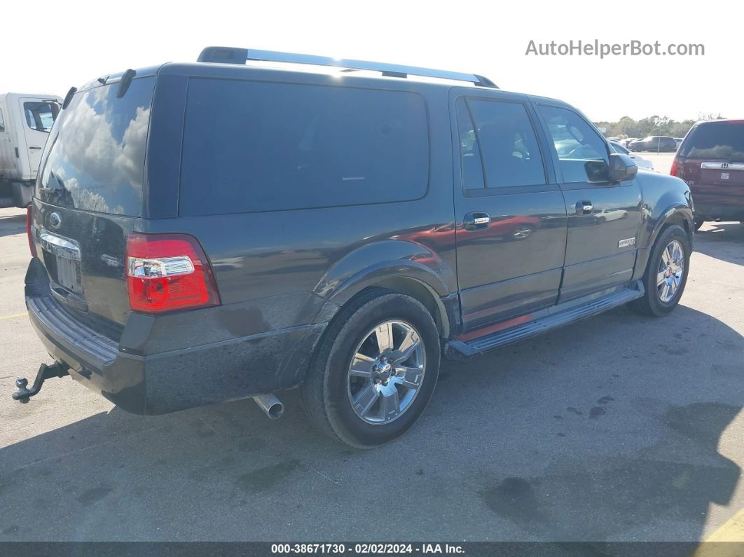 2007 Ford Expedition El Limited Black vin: 1FMFK19577LA44851