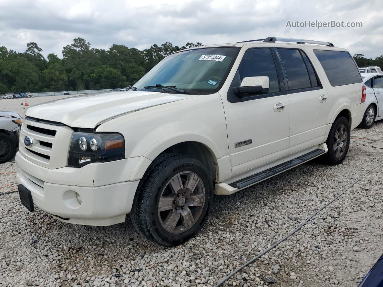 2007 Ford Expedition El Limited Белый vin: 1FMFK19577LA99090