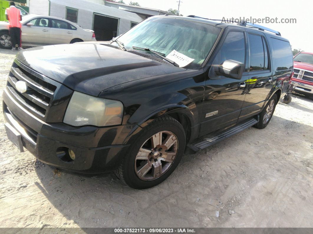 2007 Ford Expedition El Limited Black vin: 1FMFK19597LA06358