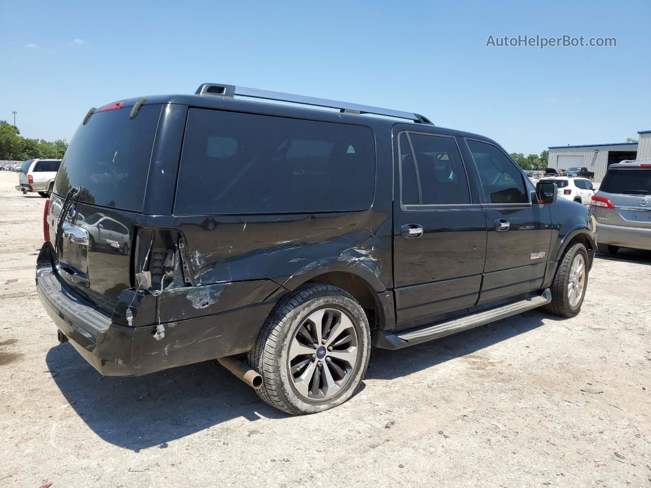 2007 Ford Expedition El Limited Черный vin: 1FMFK195X7LA09043
