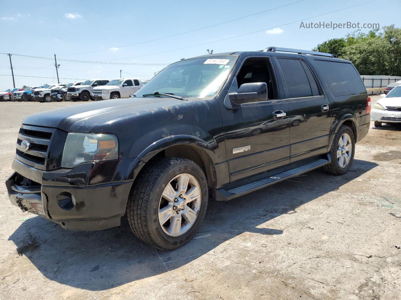 2007 Ford Expedition El Limited Черный vin: 1FMFK195X7LA09043
