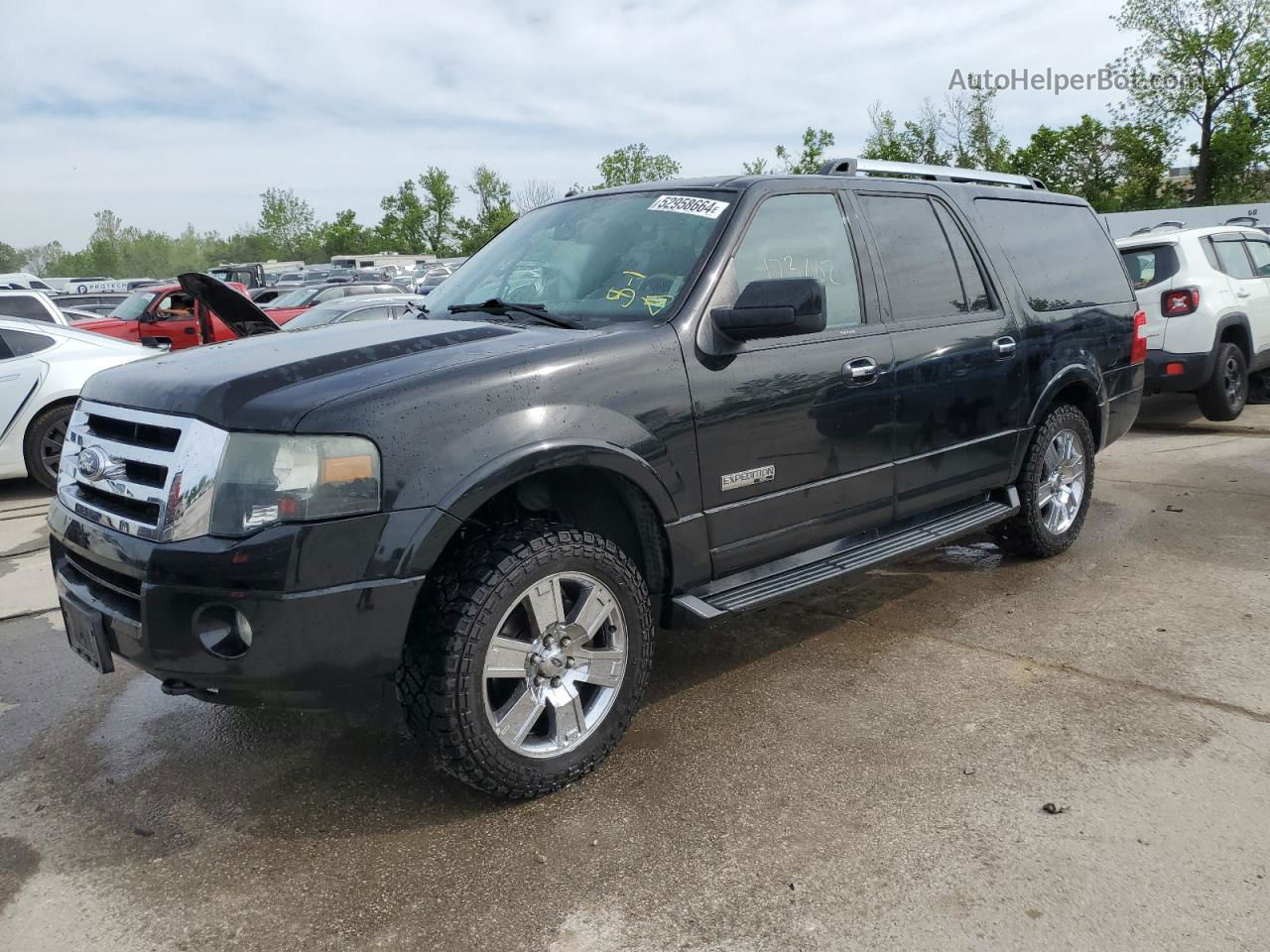 2007 Ford Expedition El Limited Black vin: 1FMFK20527LA33419