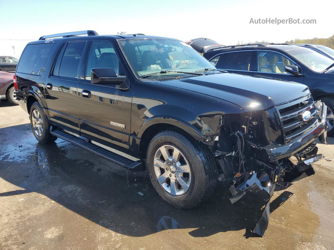 2007 Ford Expedition El Limited Black vin: 1FMFK20527LA40502