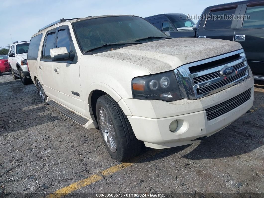 2007 Ford Expedition El Limited White vin: 1FMFK20527LA76609