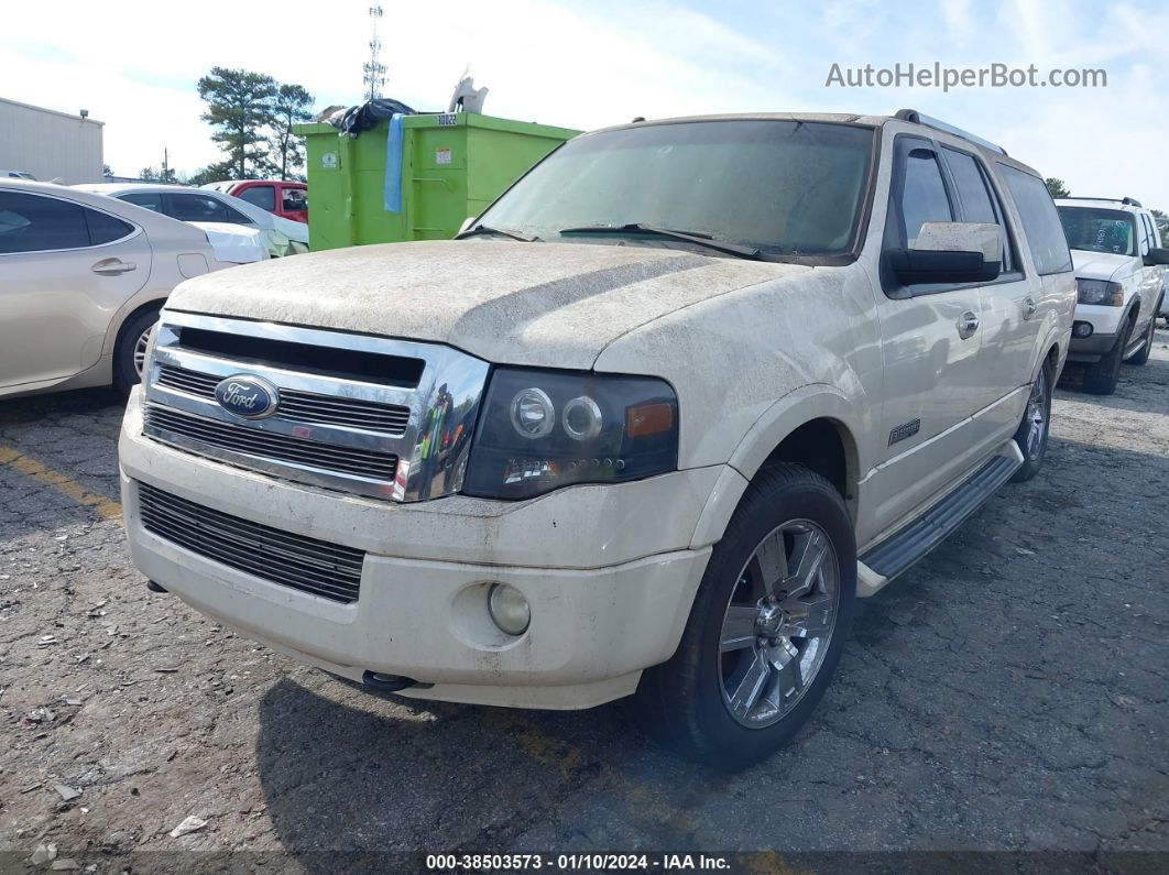 2007 Ford Expedition El Limited White vin: 1FMFK20527LA76609