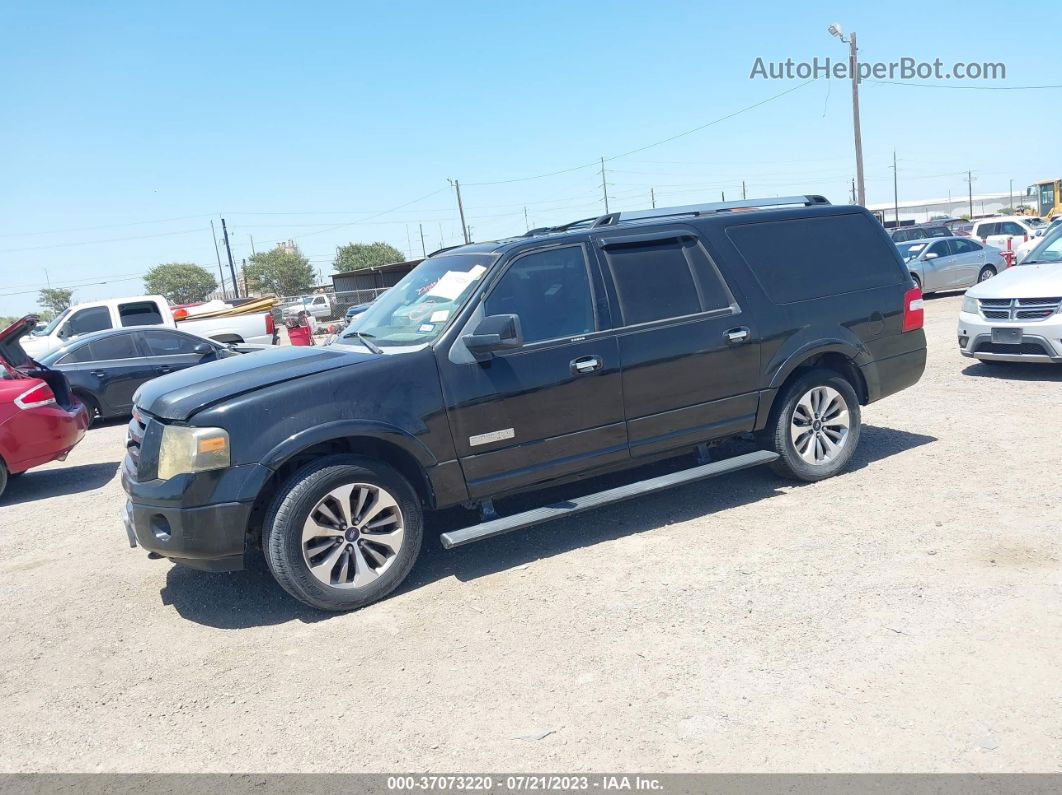 2008 Ford Expedition El Limited Black vin: 1FMFK20538LA46925