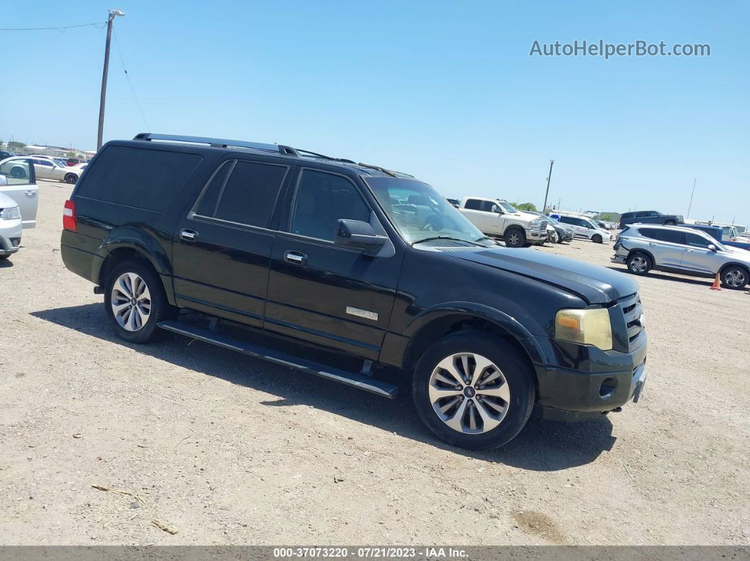 2008 Ford Expedition El Limited Black vin: 1FMFK20538LA46925