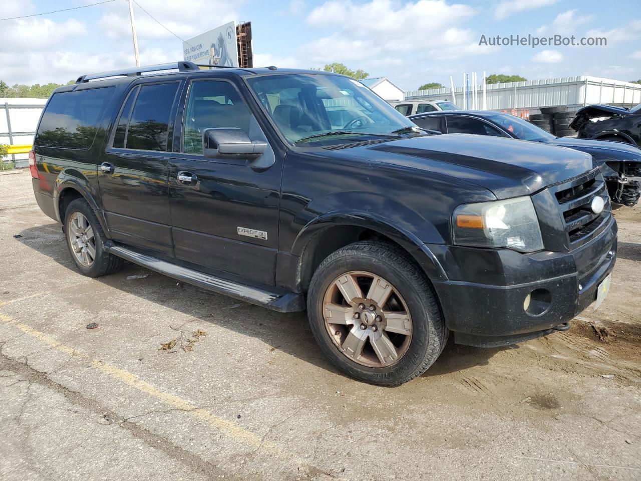 2007 Ford Expedition El Limited Black vin: 1FMFK20547LA19795