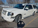 2007 Ford Expedition El Limited White vin: 1FMFK20547LA24981