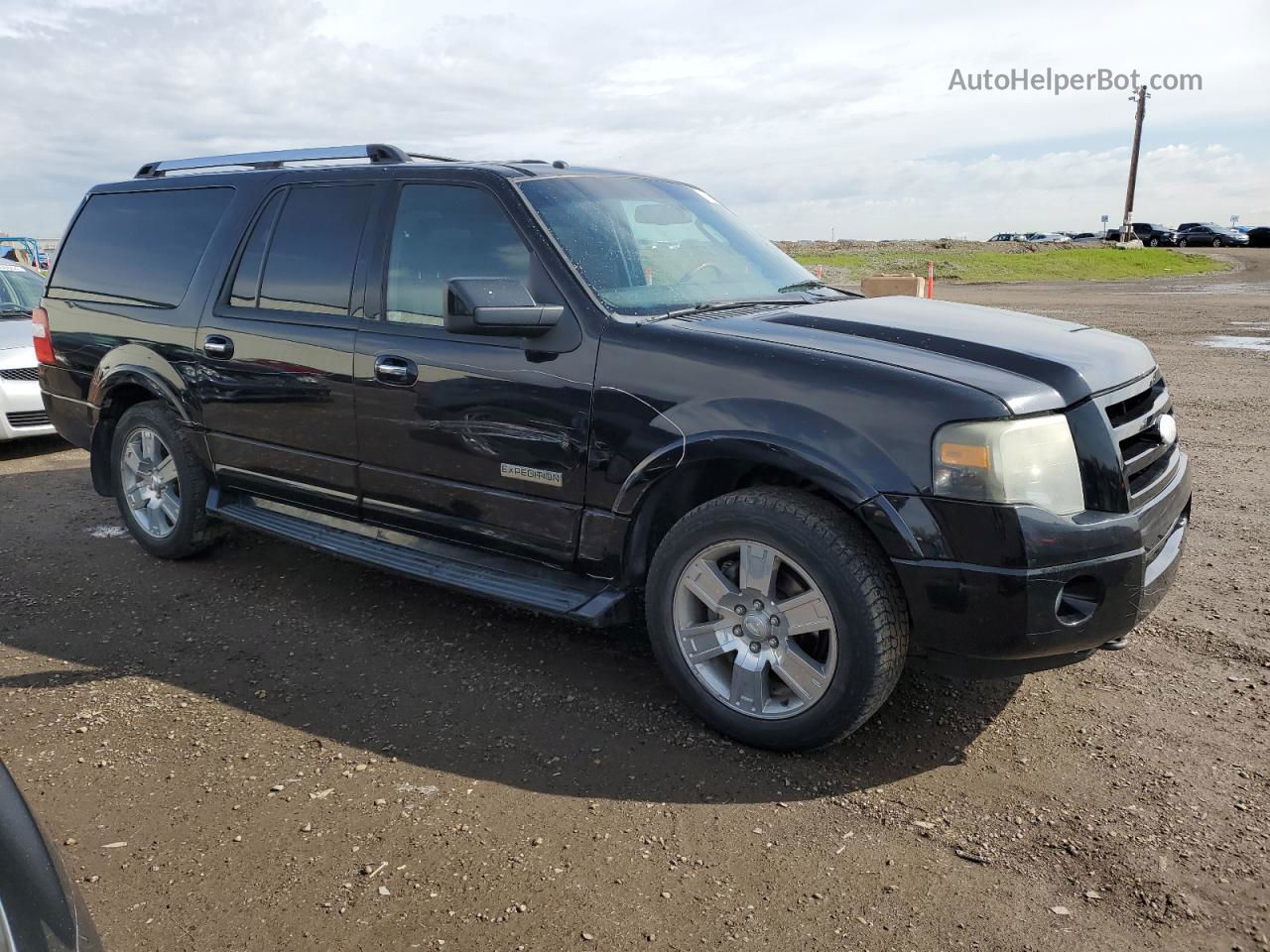 2007 Ford Expedition El Limited Black vin: 1FMFK20547LA84453