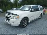 2007 Ford Expedition El Limited White vin: 1FMFK20557LA08000