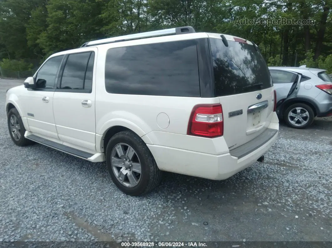 2007 Ford Expedition El Limited White vin: 1FMFK20557LA08000