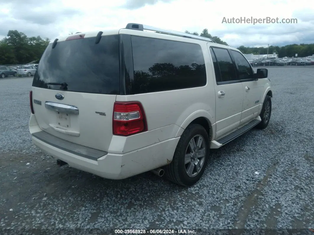 2007 Ford Expedition El Limited White vin: 1FMFK20557LA08000