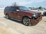 2007 Ford Expedition El Limited Burgundy vin: 1FMFK20557LA24004