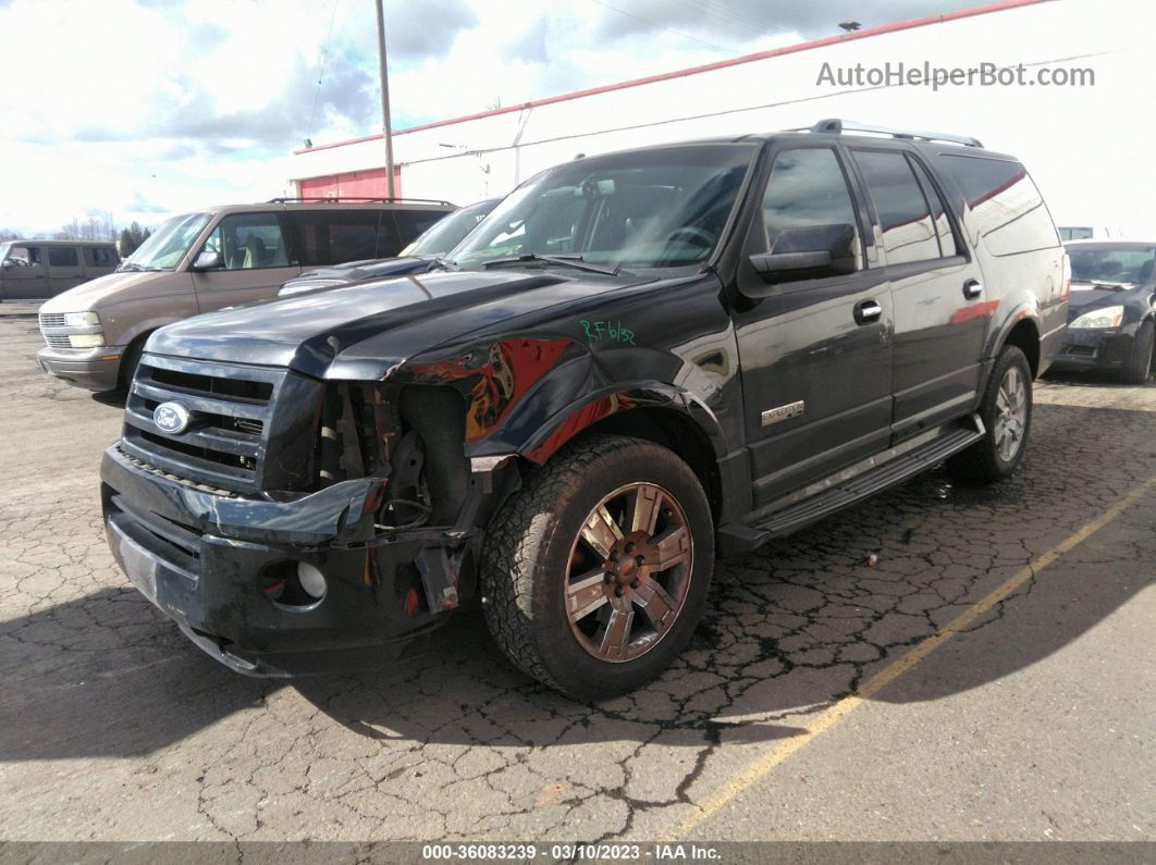 2007 Ford Expedition El Limited Black vin: 1FMFK20557LA90519