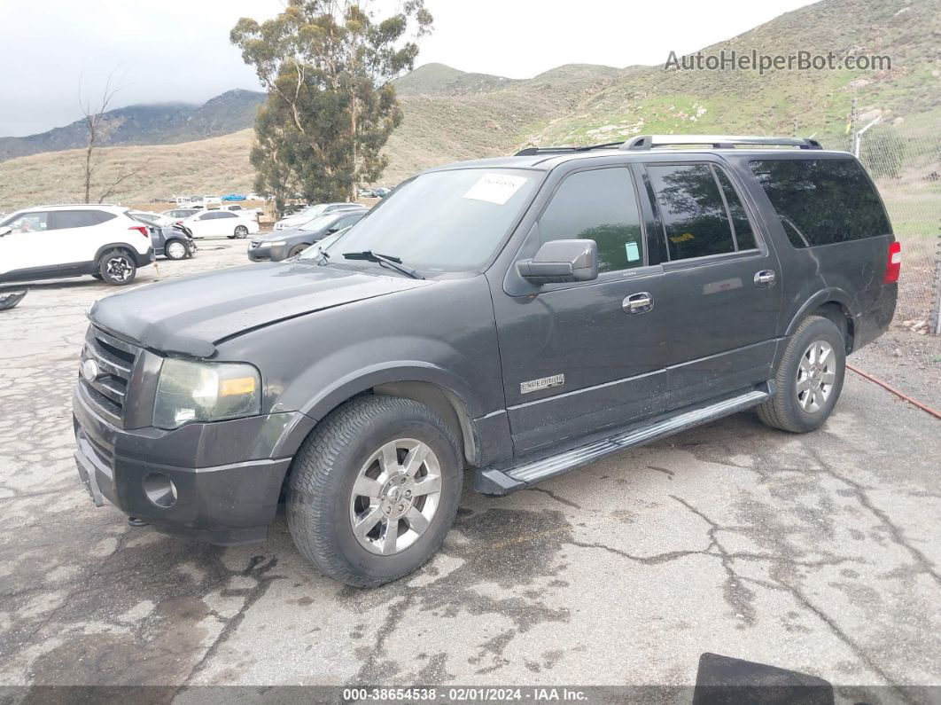 2007 Ford Expedition El Limited Gray vin: 1FMFK20567LA05218