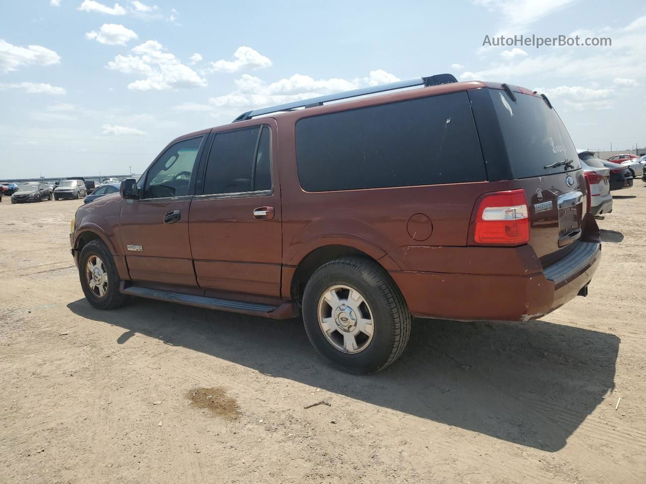 2007 Ford Expedition El Limited Maroon vin: 1FMFK20567LA07017