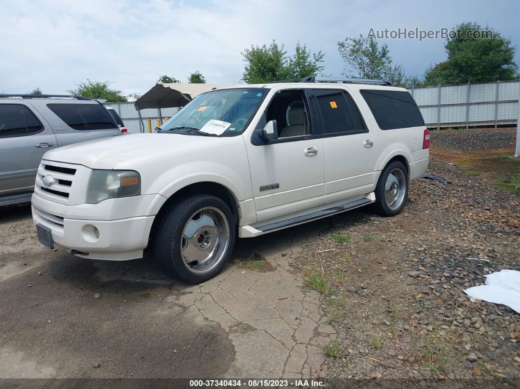 2007 Ford Expedition El Limited White vin: 1FMFK20567LA33312