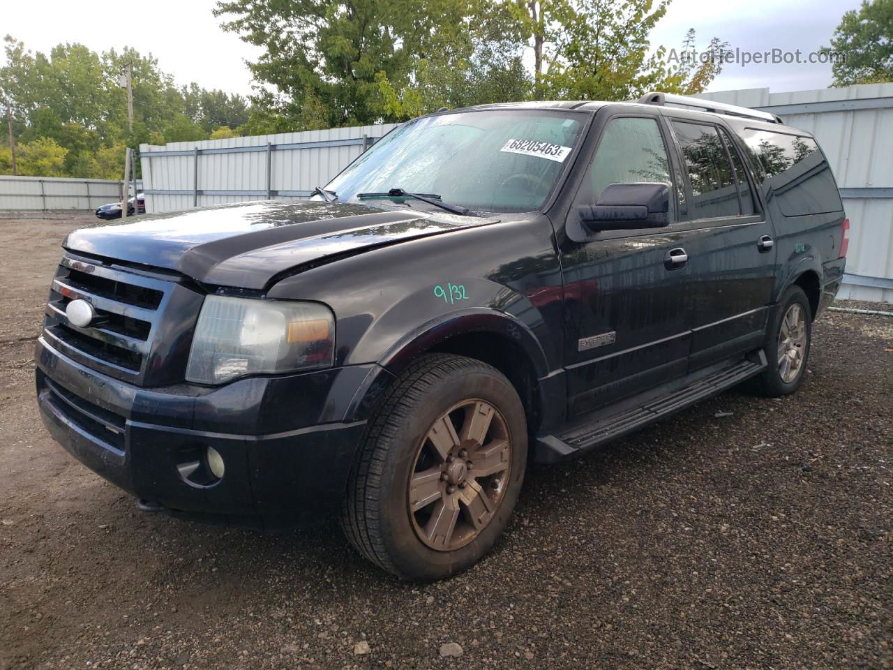 2007 Ford Expedition El Limited Black vin: 1FMFK20567LA94885