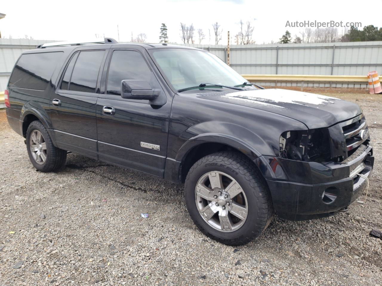 2008 Ford Expedition El Limited Black vin: 1FMFK20568LA73018