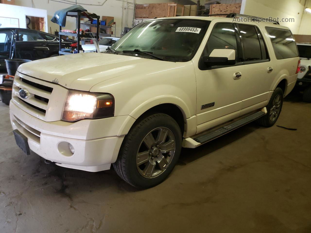 2007 Ford Expedition El Limited White vin: 1FMFK20577LA15417