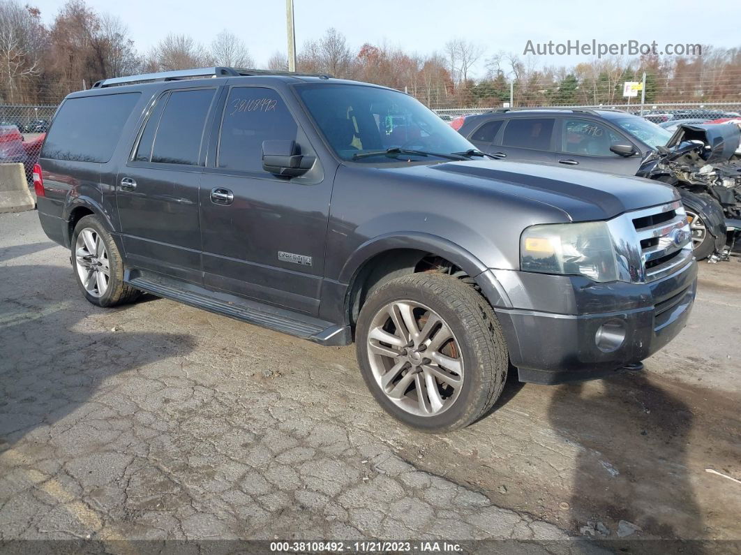 2007 Ford Expedition El Limited Серый vin: 1FMFK20587LA06337