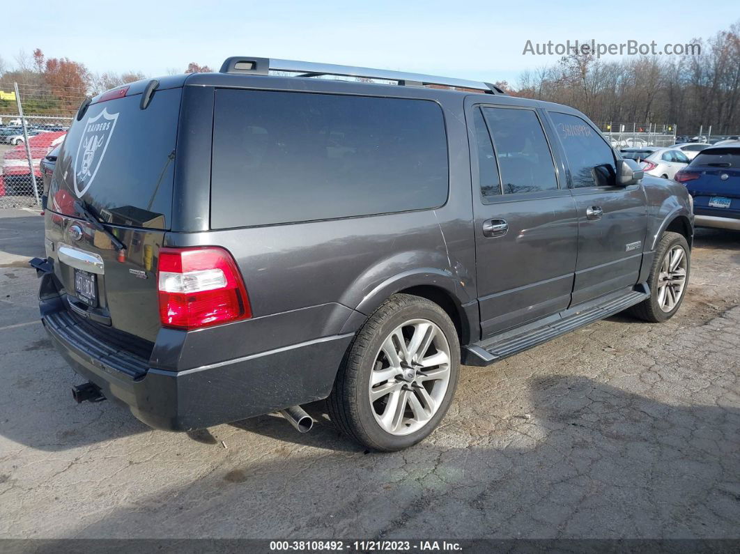 2007 Ford Expedition El Limited Gray vin: 1FMFK20587LA06337