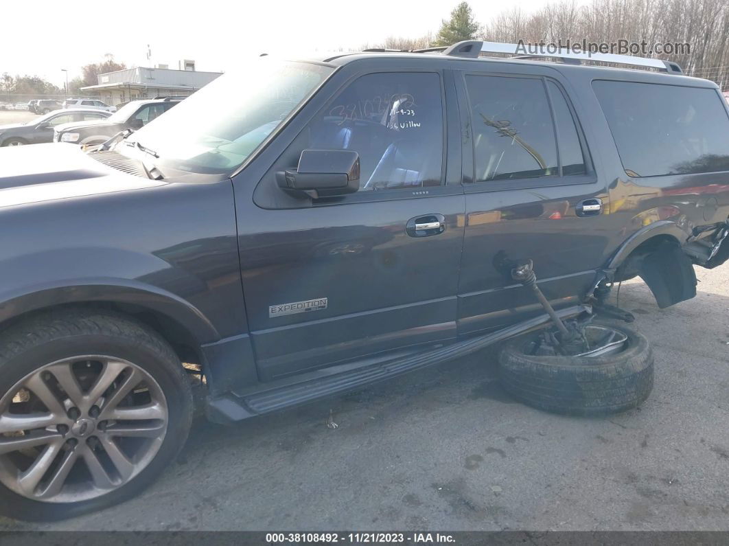 2007 Ford Expedition El Limited Gray vin: 1FMFK20587LA06337