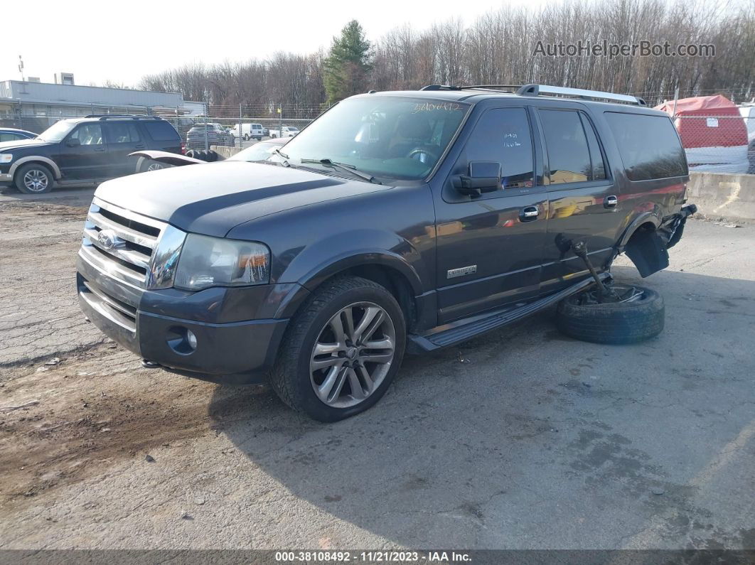 2007 Ford Expedition El Limited Gray vin: 1FMFK20587LA06337