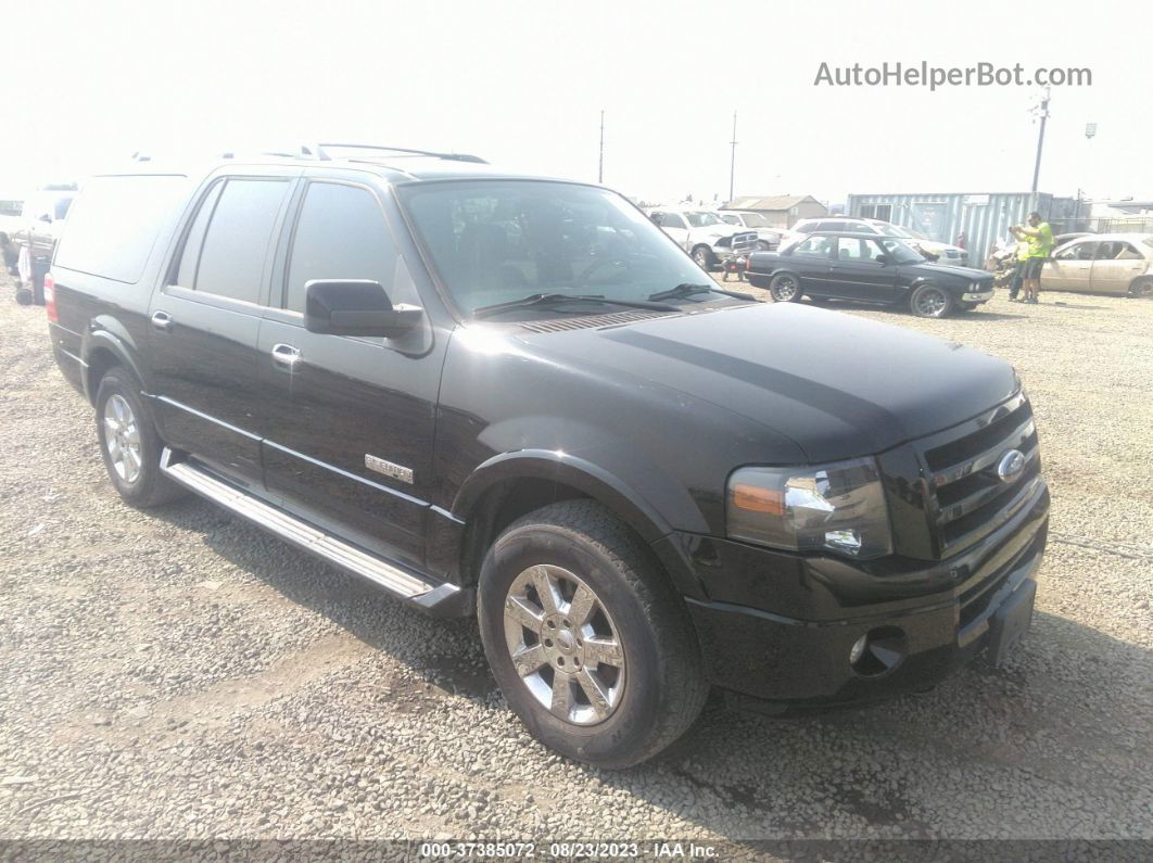 2007 Ford Expedition El Limited Черный vin: 1FMFK20587LA27351