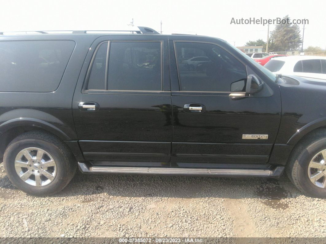 2007 Ford Expedition El Limited Black vin: 1FMFK20587LA27351