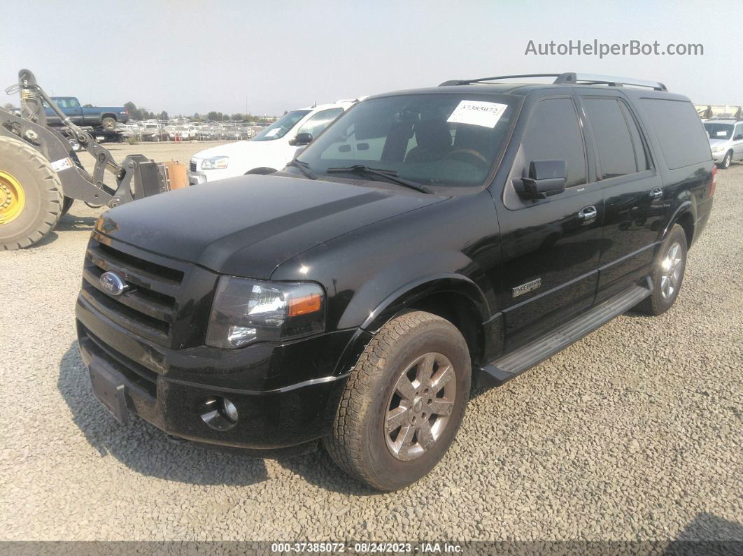 2007 Ford Expedition El Limited Black vin: 1FMFK20587LA27351