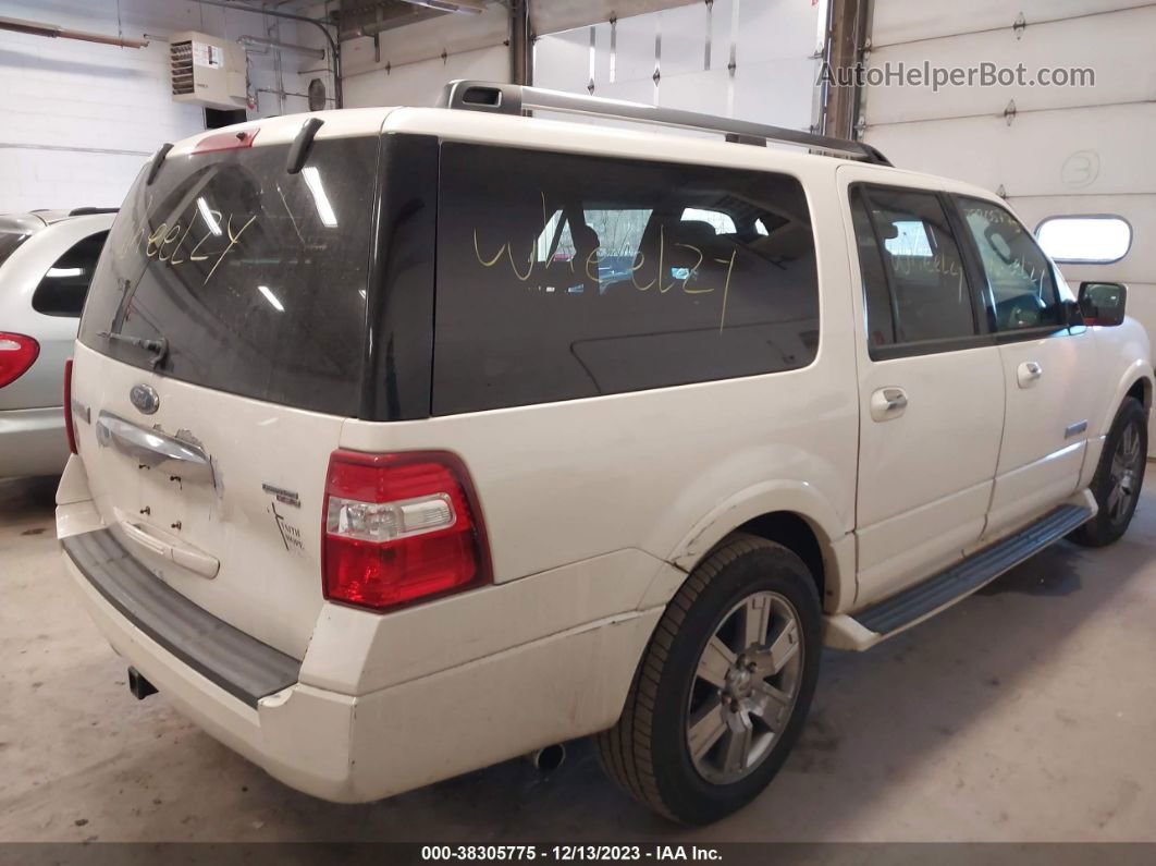 2007 Ford Expedition El Limited White vin: 1FMFK20587LA65257