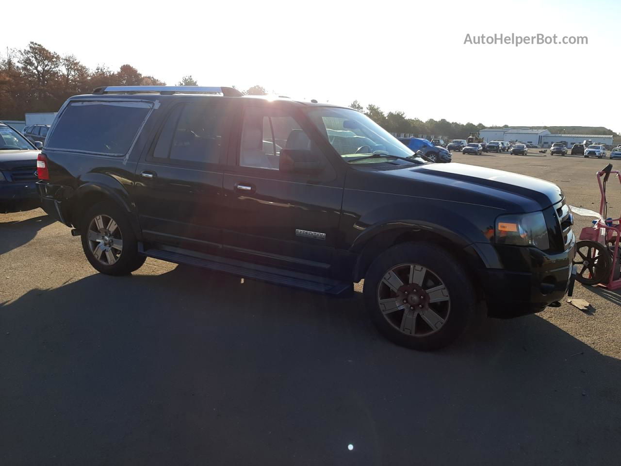 2008 Ford Expedition El Limited Black vin: 1FMFK20588LA25181