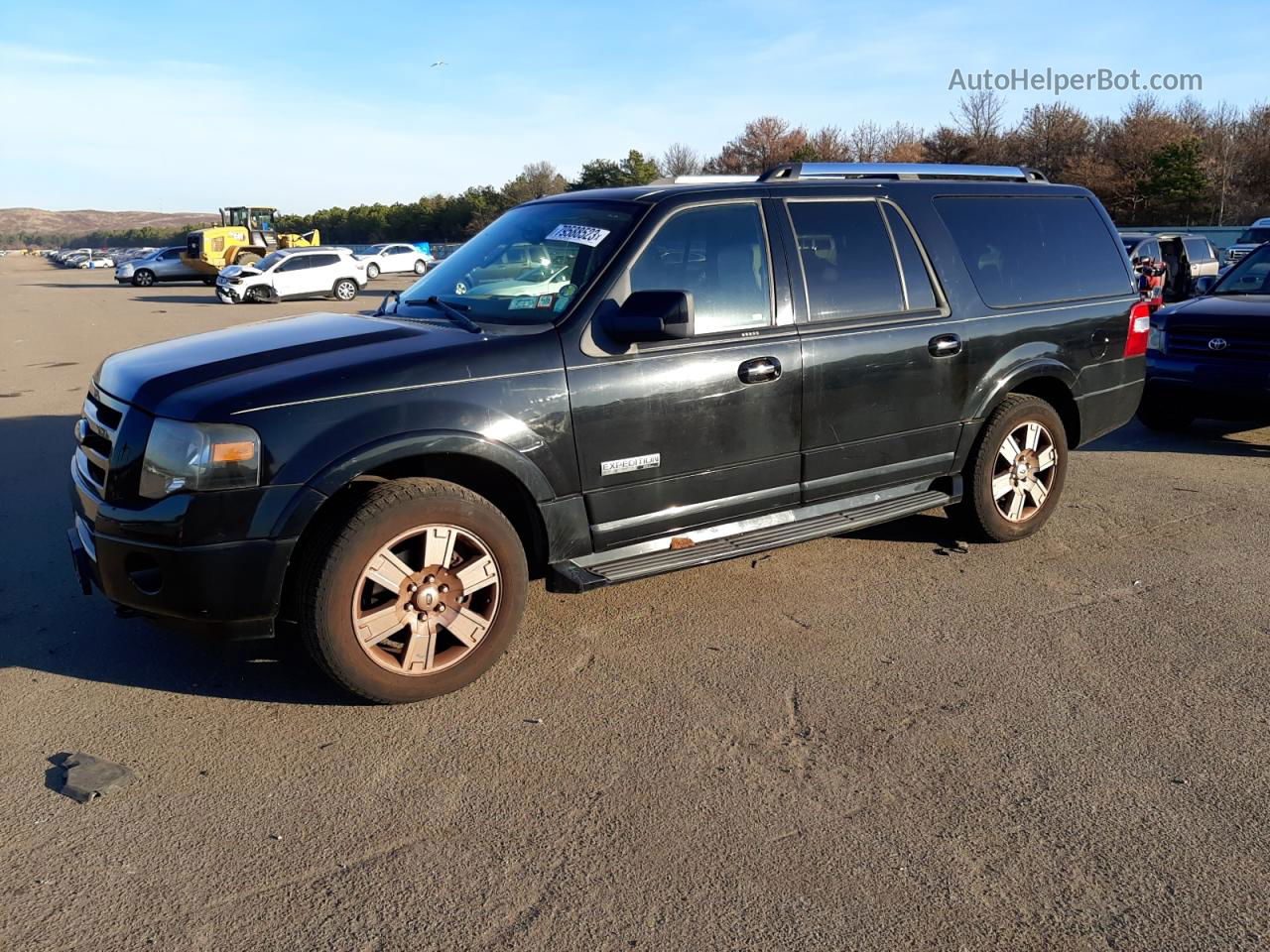 2008 Ford Expedition El Limited Black vin: 1FMFK20588LA25181