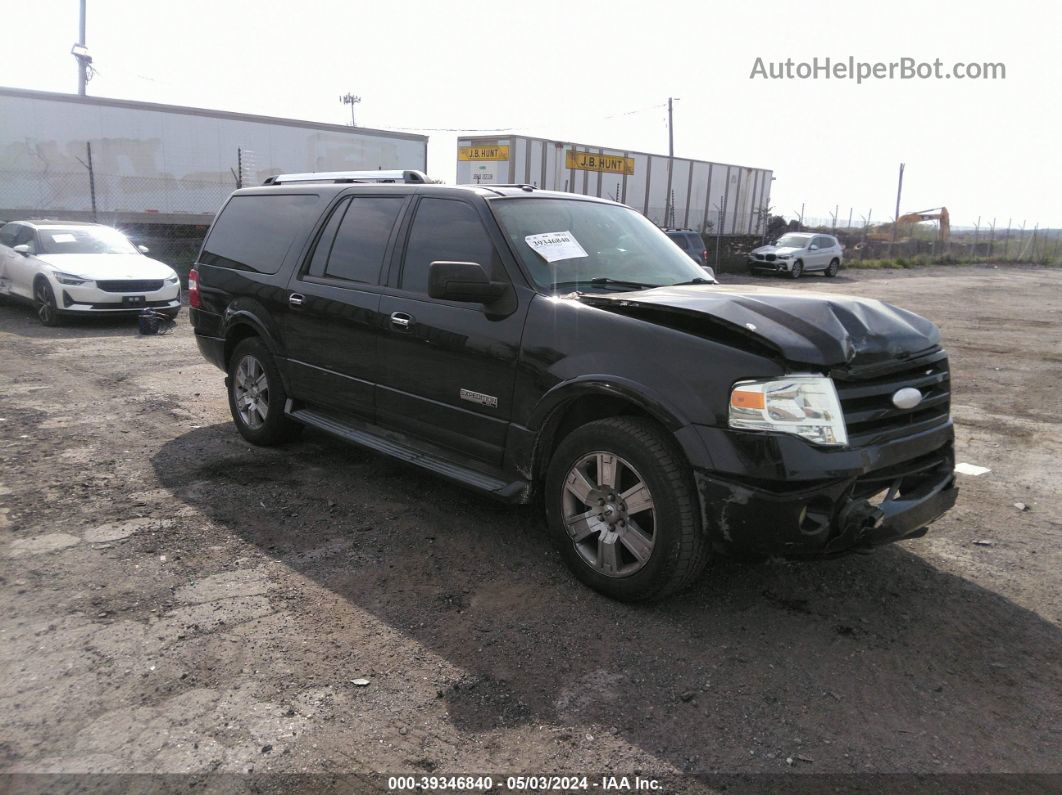 2007 Ford Expedition El Limited Черный vin: 1FMFK20597LA00997