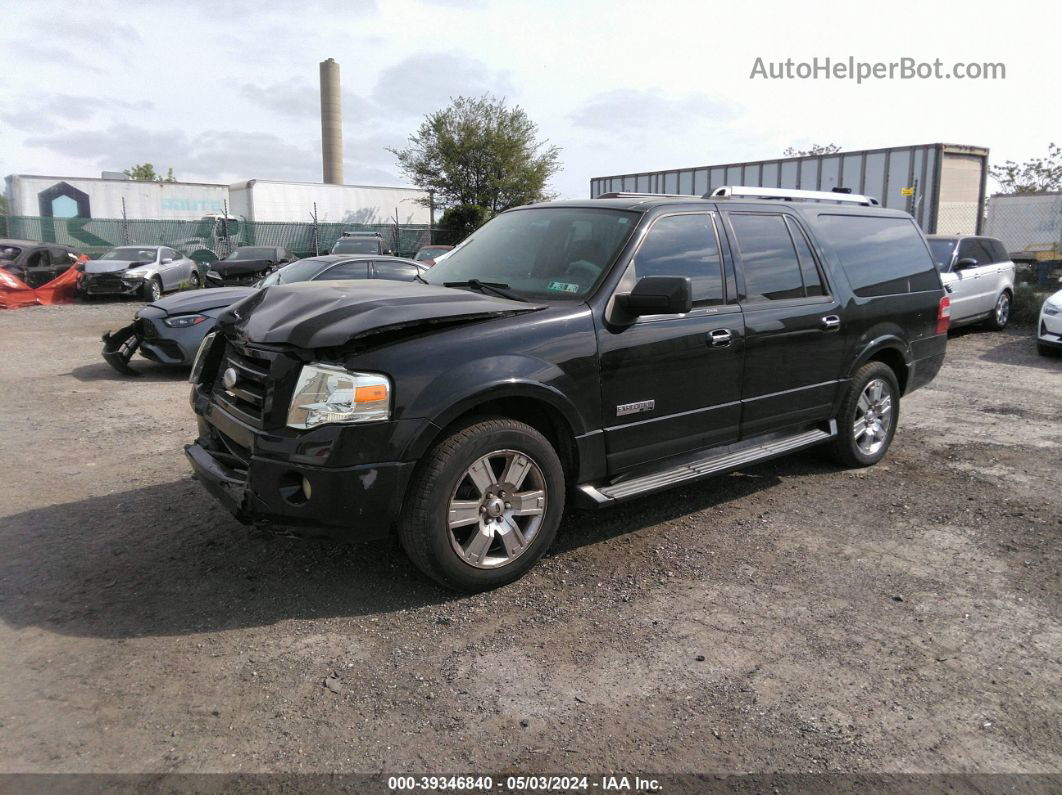 2007 Ford Expedition El Limited Черный vin: 1FMFK20597LA00997