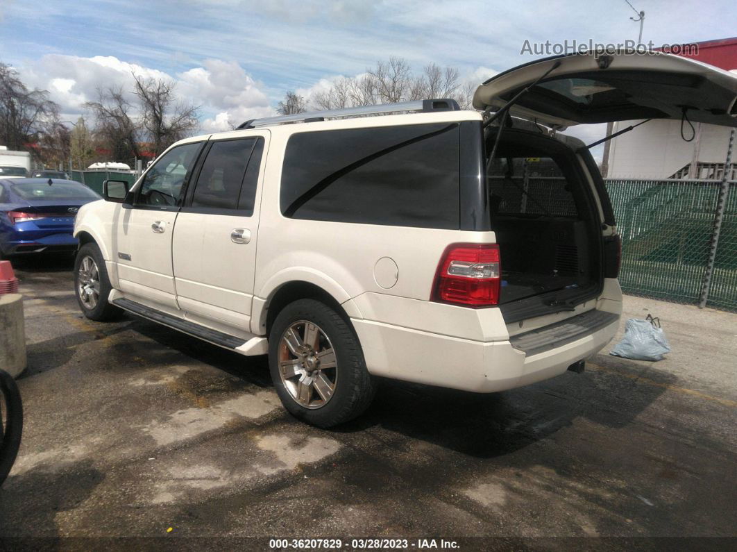 2007 Ford Expedition El Limited White vin: 1FMFK20597LA05035