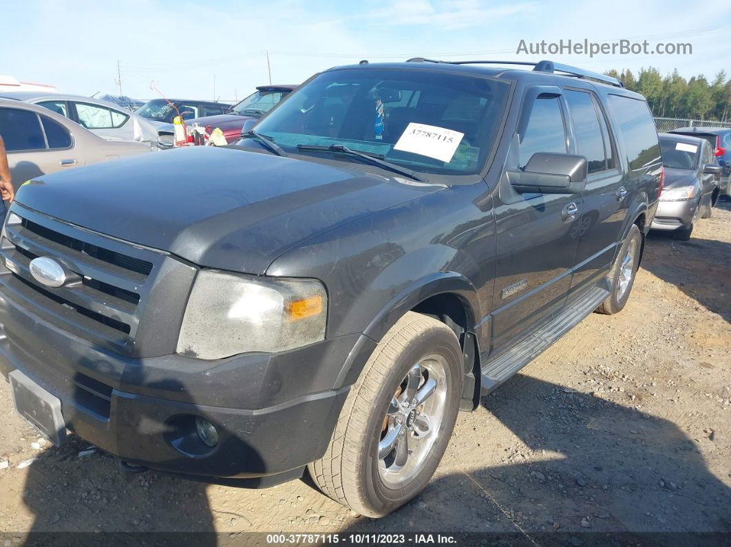 2007 Ford Expedition El Limited Gray vin: 1FMFK20597LA65476