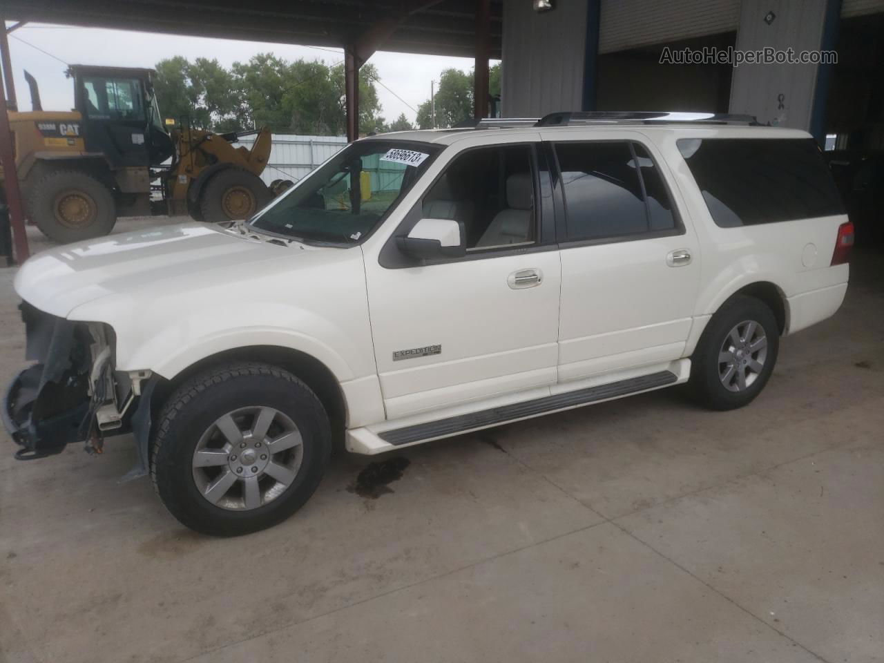 2007 Ford Expedition El Limited White vin: 1FMFK205X7LA04928