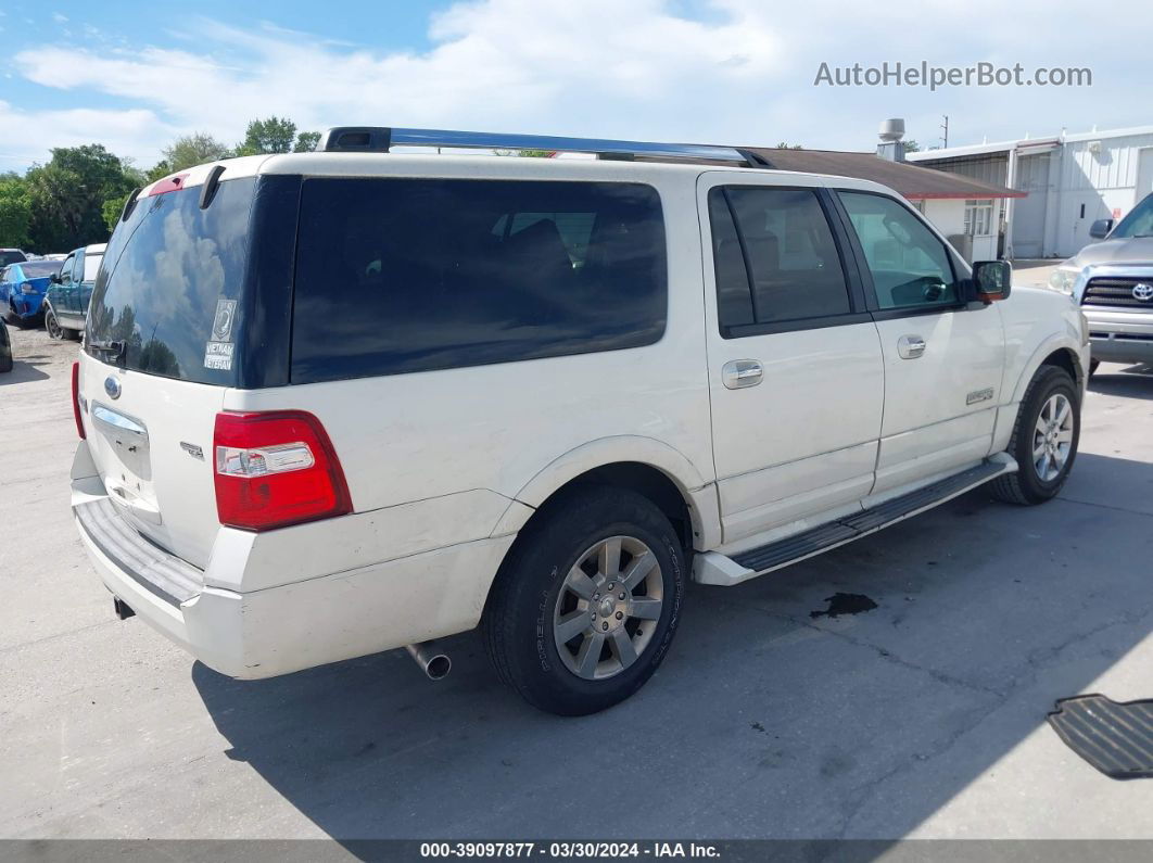 2007 Ford Expedition El Limited White vin: 1FMFK205X7LA21177