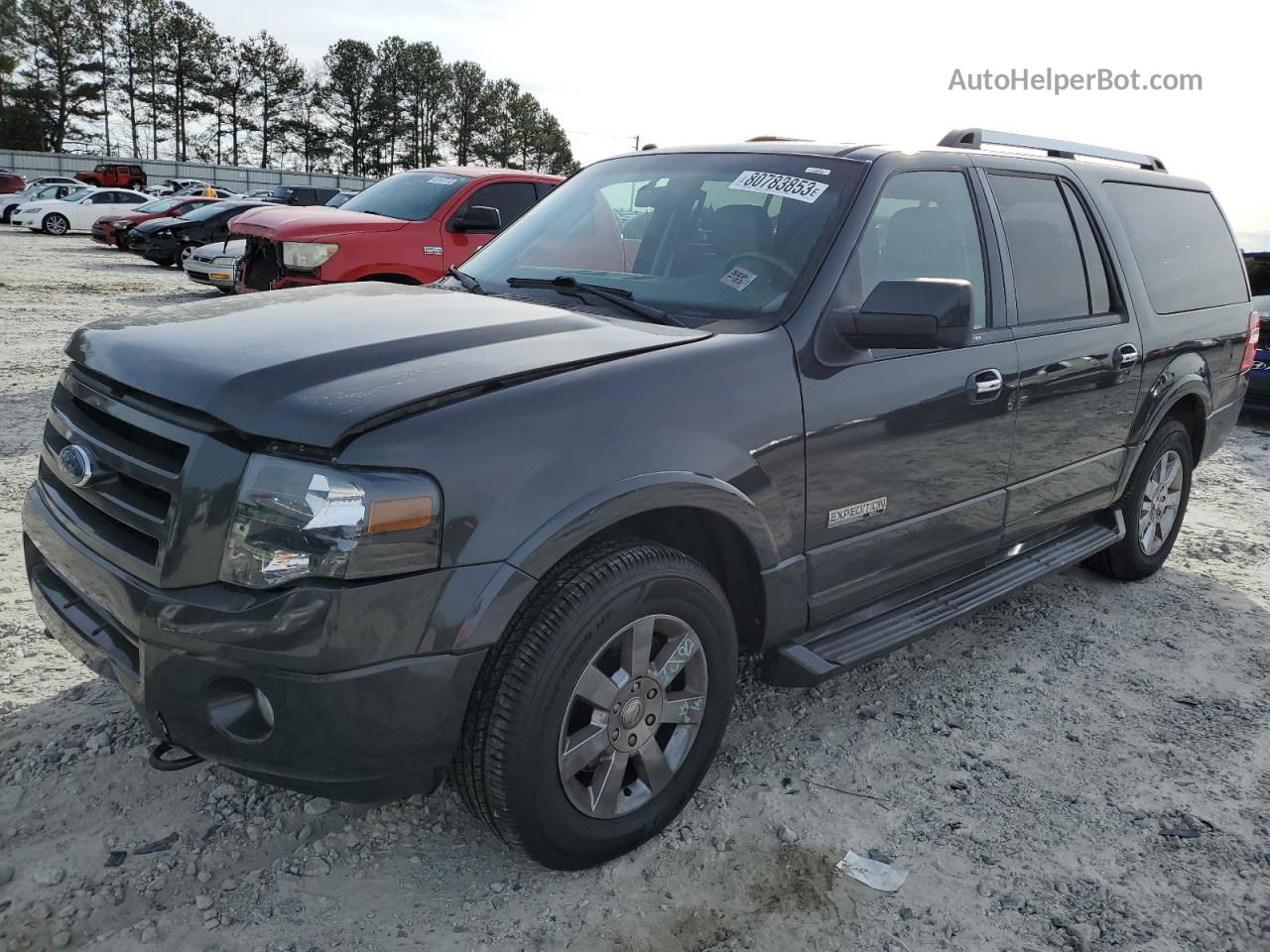 2007 Ford Expedition El Limited Gray vin: 1FMFK205X7LA42577