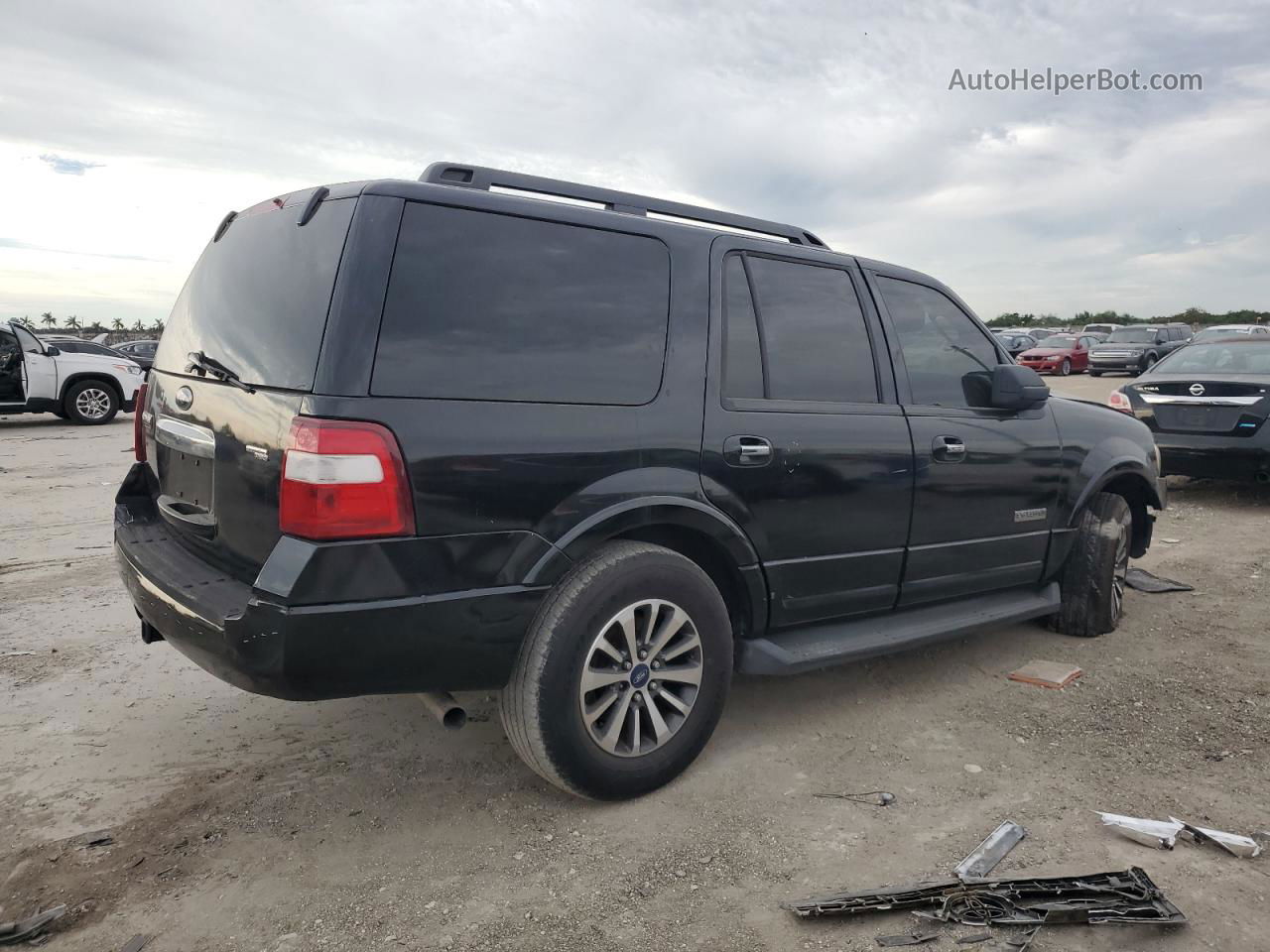 2008 Ford Expedition Xlt Black vin: 1FMFU15508LA41257