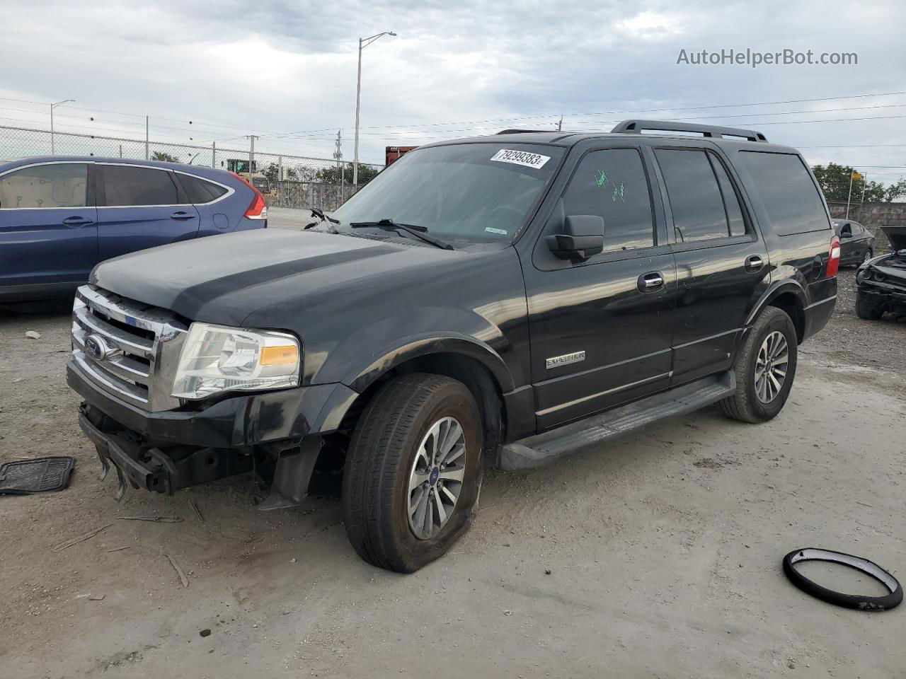 2008 Ford Expedition Xlt Black vin: 1FMFU15508LA41257